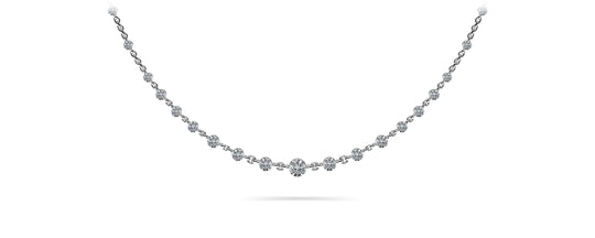 The Eirwyn -  Scattered Graduated Diamond Necklace