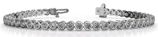 The Alvara - Bezel-Set Diamond Tennis Bracelet