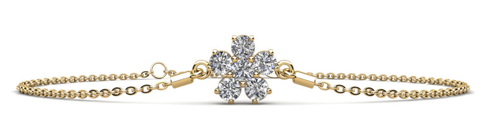 The Livara Bloom - Diamond Flower Bracelet