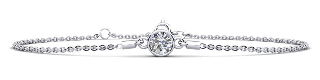 The Solvanna - Bezel-Set Diamond Bracelet