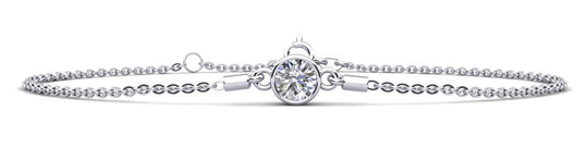 The Solvanna - Bezel-Set Diamond Bracelet