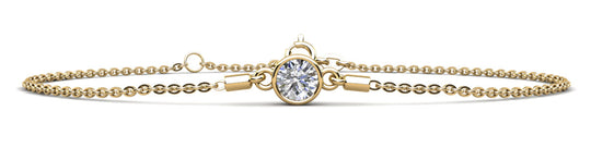The Solvanna - Bezel-Set Diamond Bracelet