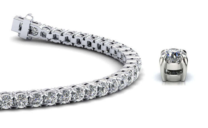 The Brynja - Claw set Diamond Tennis Bracelet