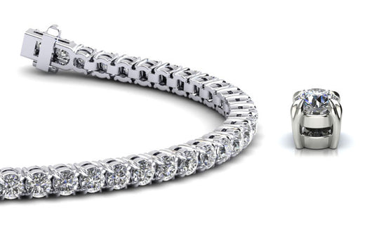 The Brynja - Claw set Diamond Tennis Bracelet
