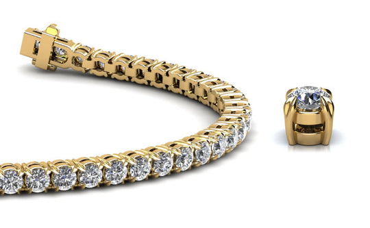 The Brynja - Claw set Diamond Tennis Bracelet