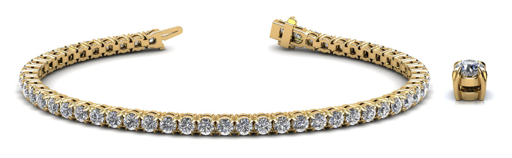 The Brynja - Claw set Diamond Tennis Bracelet