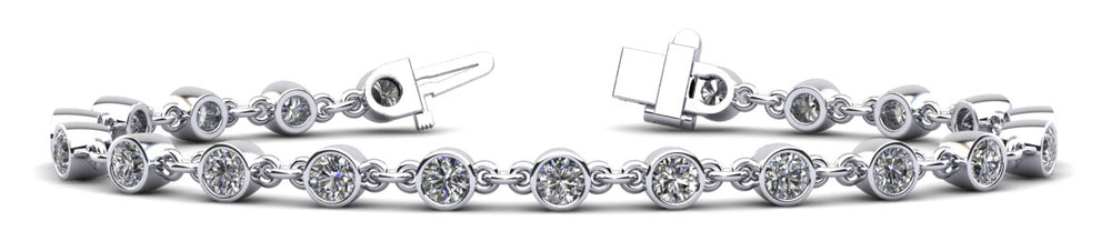 The Sólhild - Bezel-Set Chain-Link Diamond Bracelet