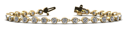 The Eira - Bezel-Set Chain-Link Diamond Bracelet