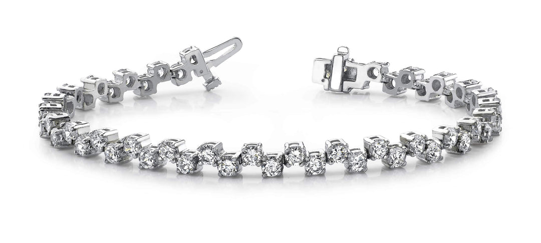 The Sigrayne - Staggered Diamond Bracelet