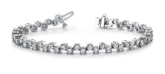 The Sigrayne - Staggered Diamond Bracelet