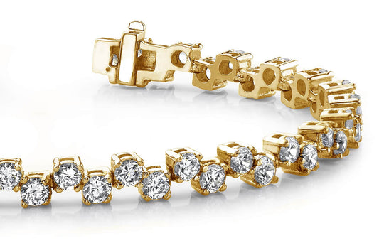 The Sigrayne - Staggered Diamond Bracelet