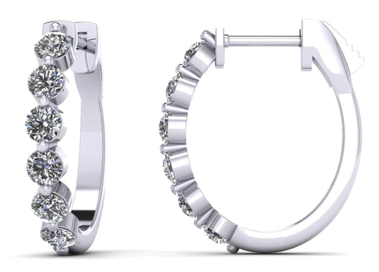 Thalara Hoops - Diamond Hoops