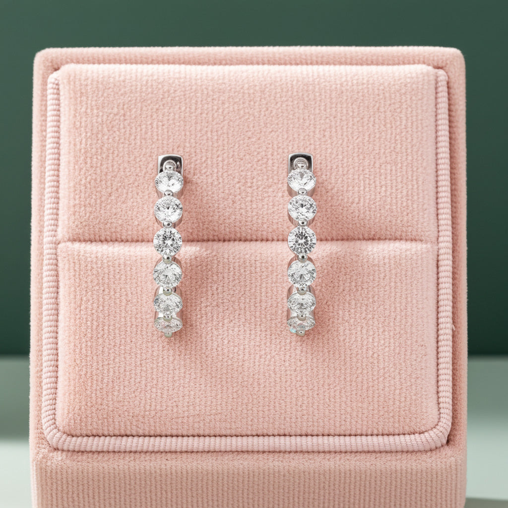 Thalara Hoops - Diamond Hoops