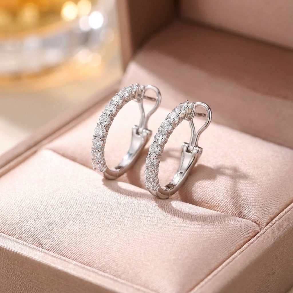 The Idrisyn Hoops - Diamond Hoops