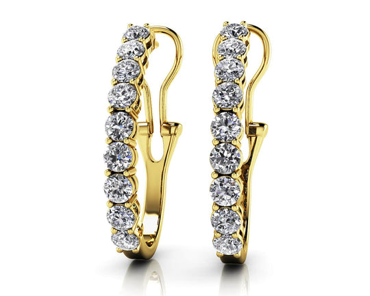 The Idrisyn Hoops - Diamond Hoops