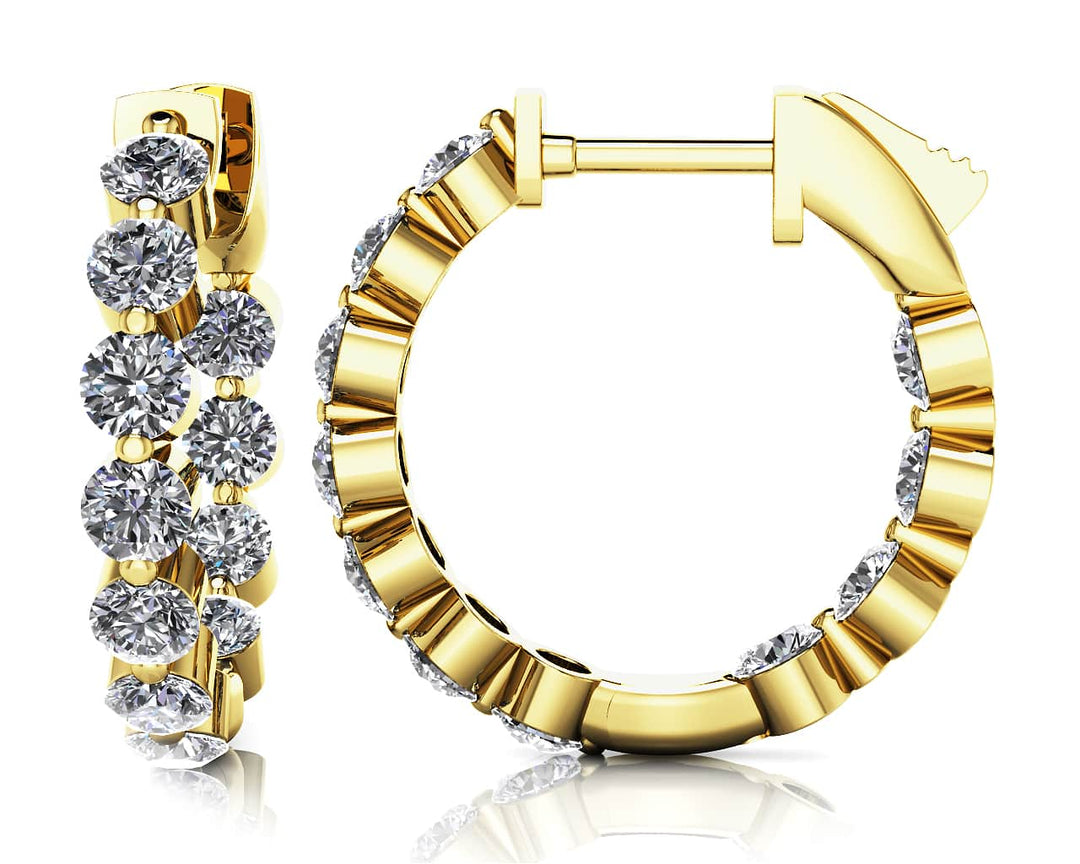 The Astraya Hoops - Diamond Hoops