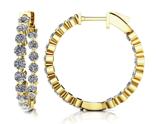 The Astrid Eclipse Hoops - Diamond Hoops