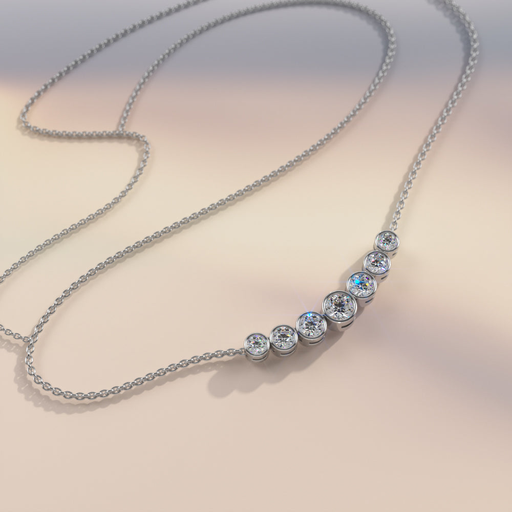 The Sigrún Arc - 7-Diamond Necklace