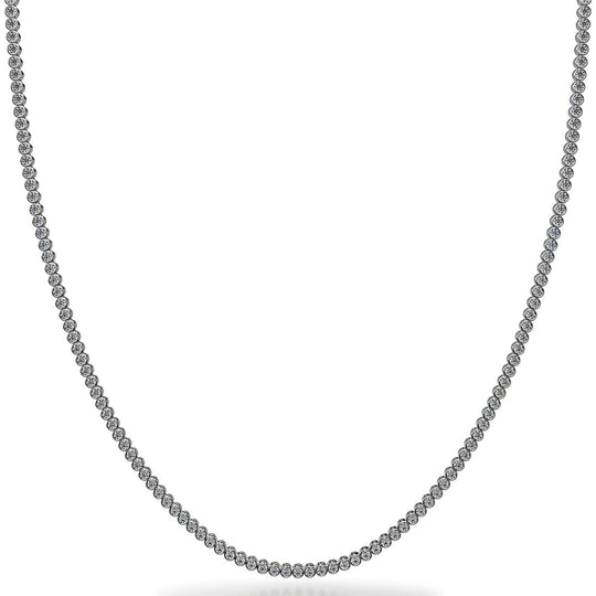 The Sigrún Strand -  Bezel-Set Diamond Necklace