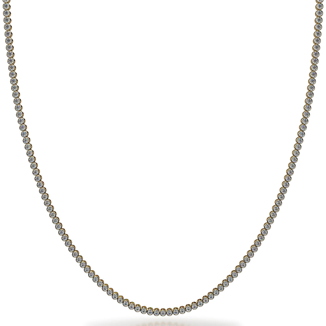 The Sigrún Strand -  Bezel-Set Diamond Necklace