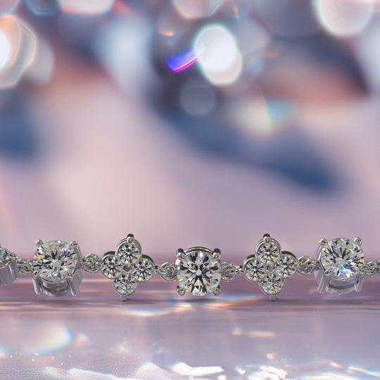 Freydís Bloom -  Alternating Diamond Necklace