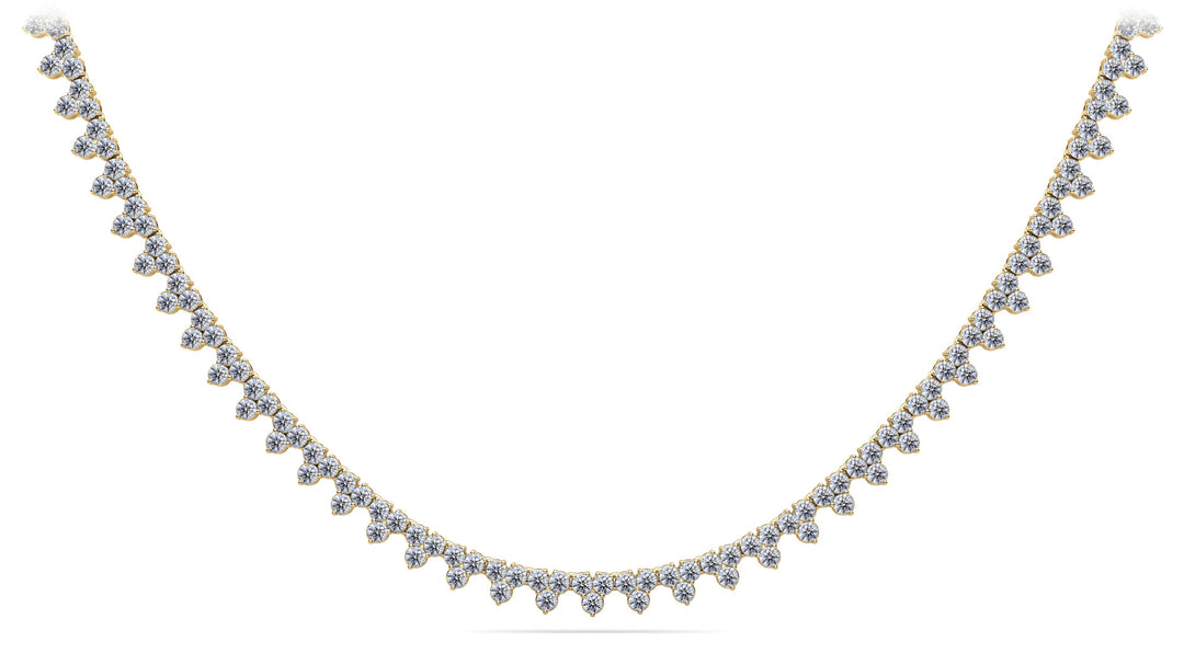 The Skadi Trident Necklace -  Diamond Necklace