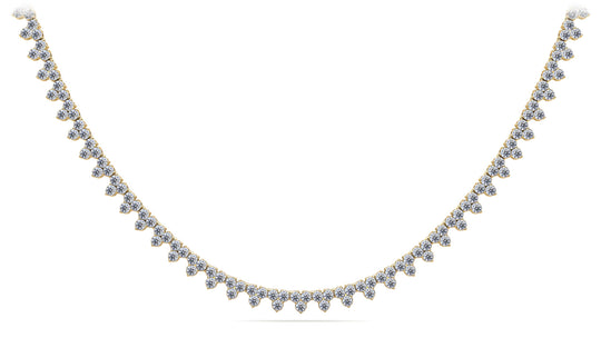 The Skadi Trident Necklace -  Diamond Necklace