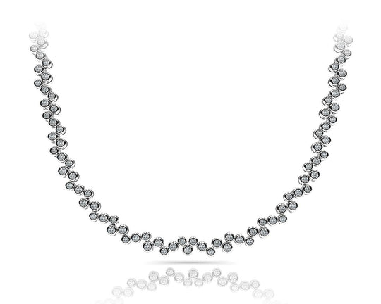 The Freyadis Cascade -  Bubble Diamond Necklace