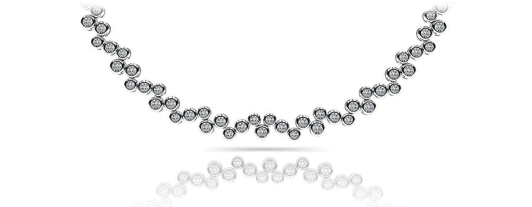 The Freyadis Cascade -  Bubble Diamond Necklace
