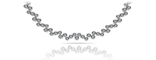 The Freyadis Cascade -  Bubble Diamond Necklace