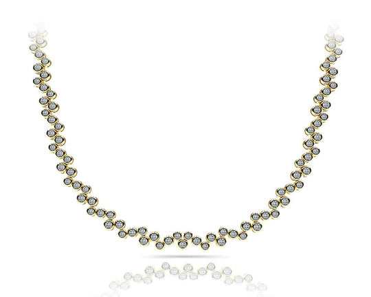 The Freyadis Cascade -  Bubble Diamond Necklace