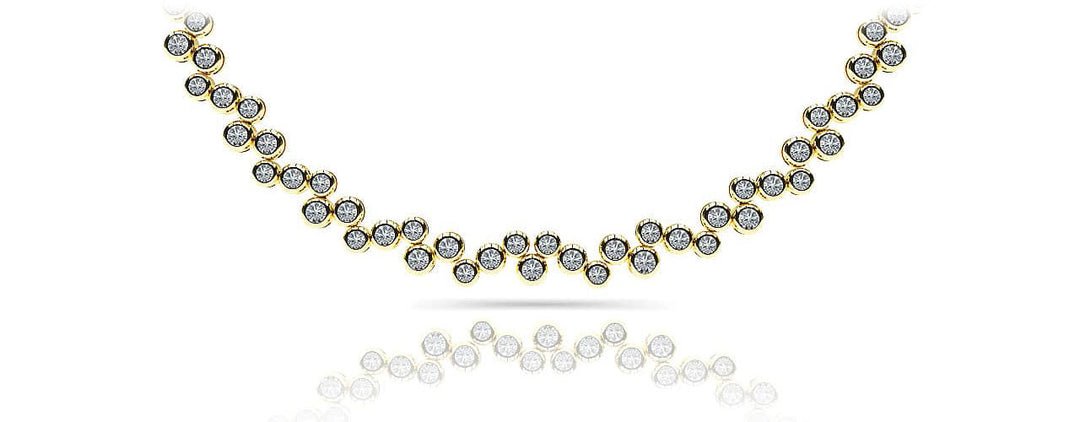 The Freyadis Cascade -  Bubble Diamond Necklace