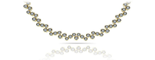 The Freyadis Cascade -  Bubble Diamond Necklace