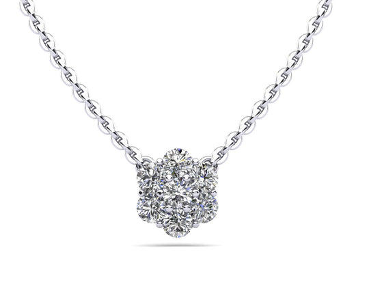 The Sigrun Bloom -  Diamond Pendant
