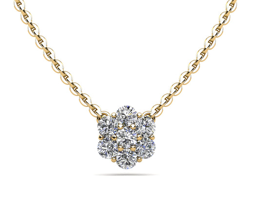 The Sigrun Bloom -  Diamond Pendant