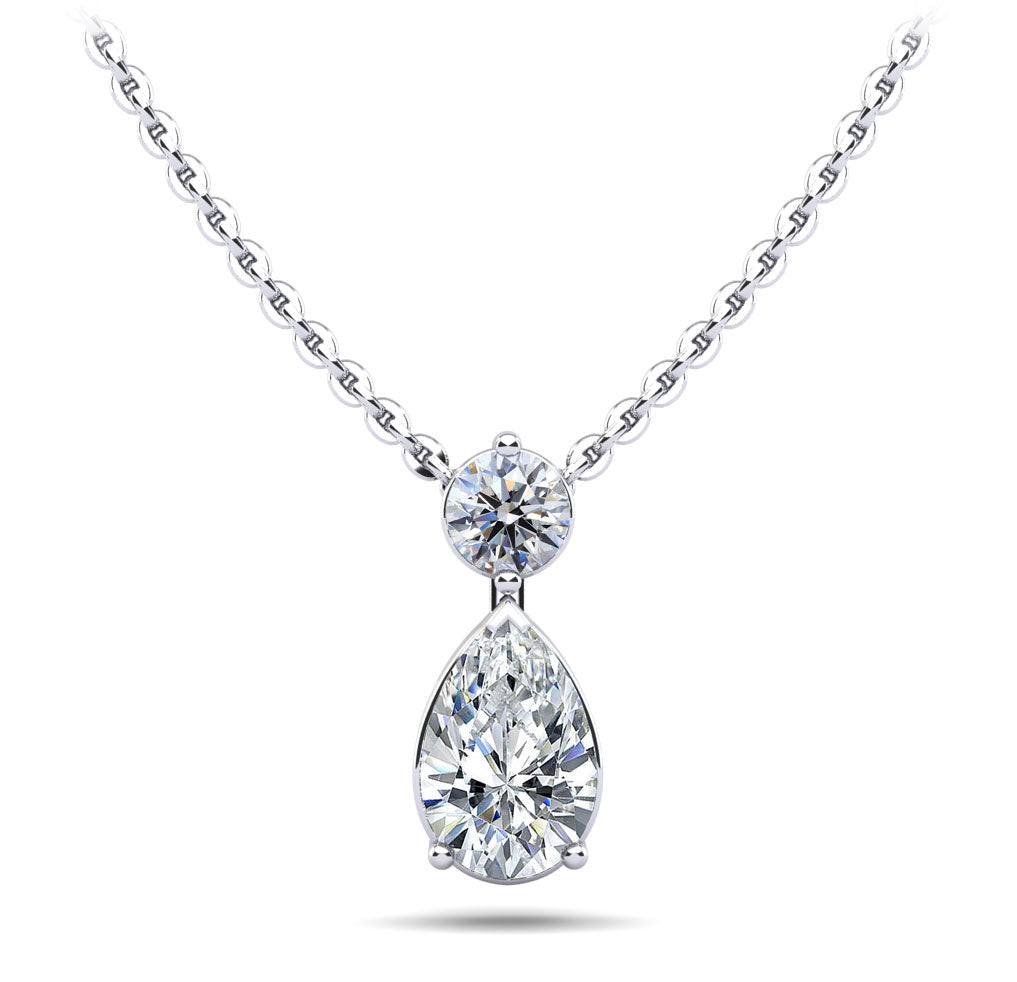 The Serenya Tearfall -  Diamond Pendant