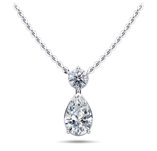 The Serenya Tearfall -  Diamond Pendant