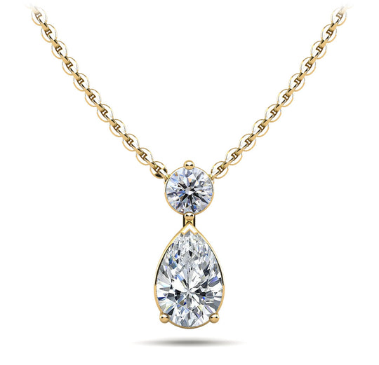 The Serenya Tearfall -  Diamond Pendant