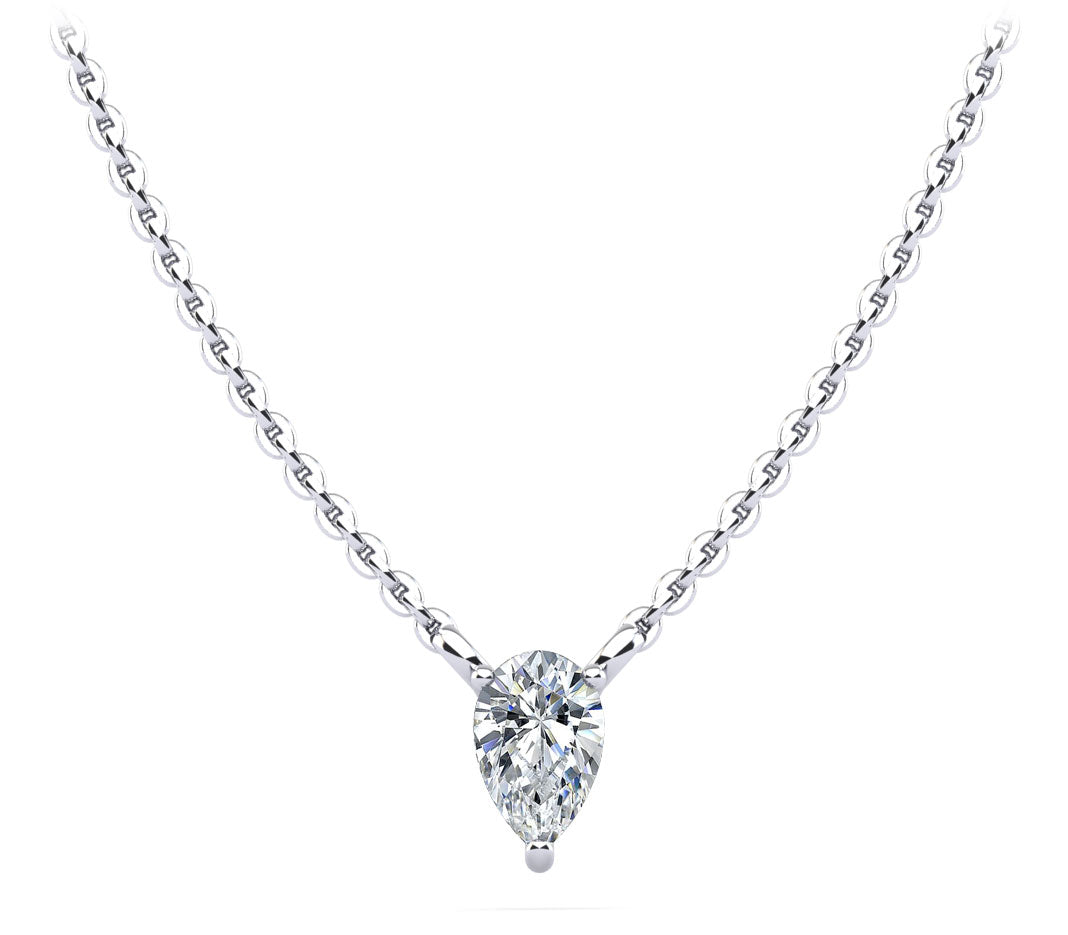 The Elowen Dewfire -  Diamond Pendant