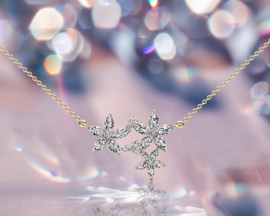 The Skadhi Starfall -  Diamond Pendant