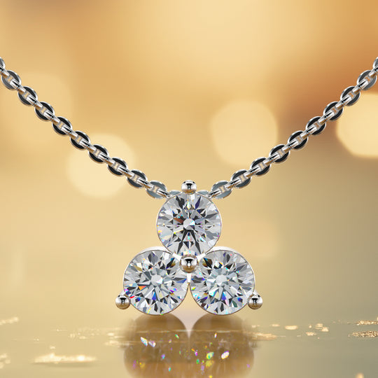 The Eydis Trinity  -  Diamond Pendant