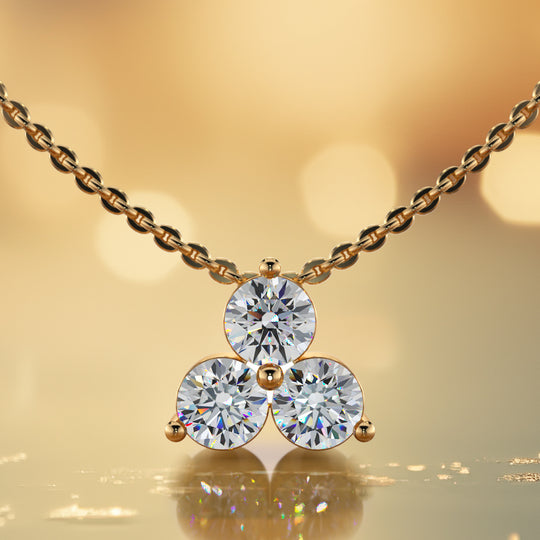 The Eydis Trinity  -  Diamond Pendant