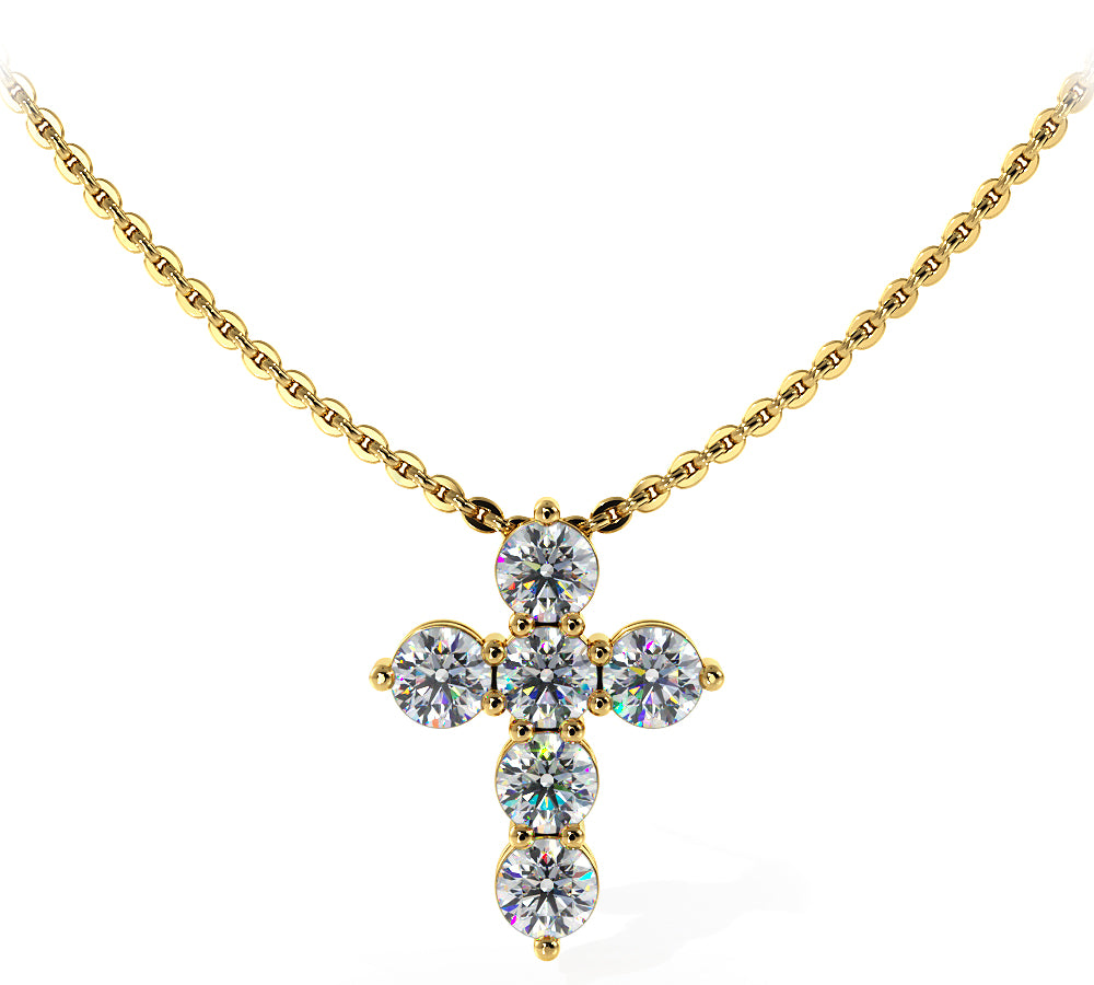 The Solveig Dawncross  -  Diamond Pendant