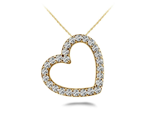 The Rúna Heart -  Diamond Pendant