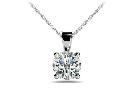 The Solfrid Flame -  Solitaire Diamond Pendant