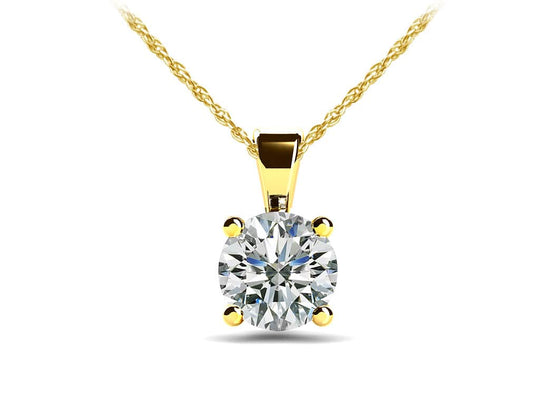 The Solfrid Flame -  Solitaire Diamond Pendant