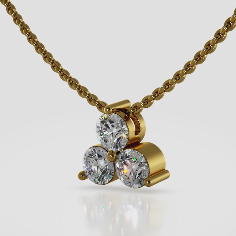 The Eydis Trinity  -  Diamond Pendant