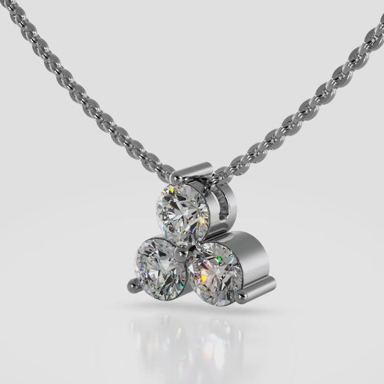 The Eydis Trinity  -  Diamond Pendant