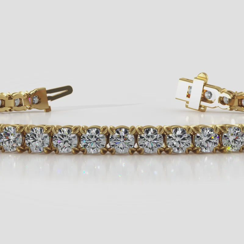 The Brynja - Claw set Diamond Tennis Bracelet
