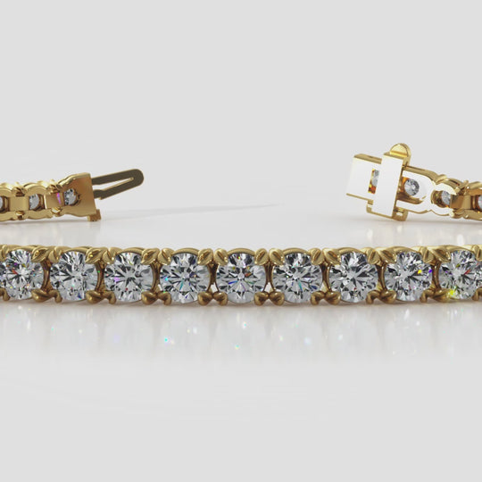 The Brynja - Claw set Diamond Tennis Bracelet